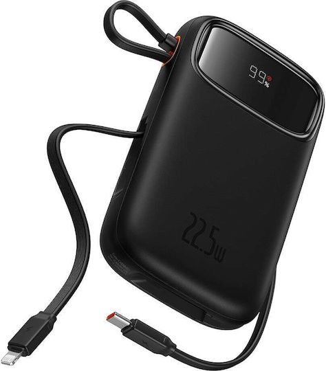 Baseus Qpow Pro+ Power Bank 20000mAh 22.5W με Θύρα USB-A και Θύρα USB-C Power Delivery / Quick Charge 3.0 Μαύρο