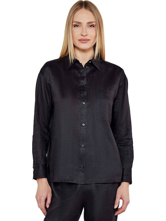 Women's Long Sleeve Shirt Black
