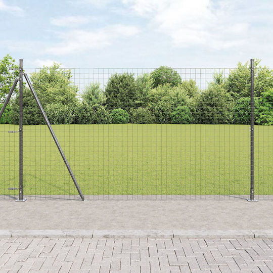 vidaXL Garden Fencing Material 1pcs Gray
