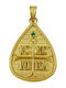 Roloi Kaliamanis Pendant Kids Talisman Double Sided Konstantinato made of Gold 14K PM1270
