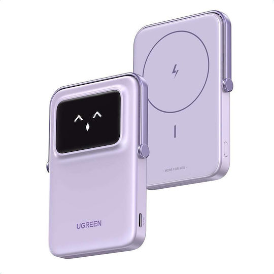 Ugreen PB571 Външна Батерия 5000mAh 18W с USB-C Изходен Порт Power Delivery Лилава