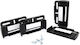 Car License Plate Frames Back Plastic 11.2 x 11.2cm Black 2pcs