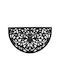 Relaxdays Covor de Intrare Antiderapant din Cauciuc Negru 75x45buc Grosime 10mm