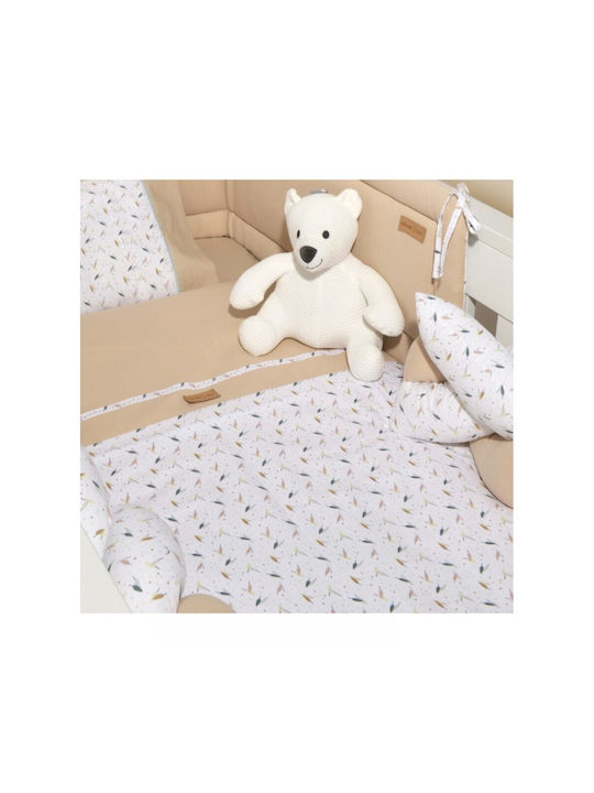 Baby Oliver Βρεφική Παπλωματοθήκη Μπεζ 100x140εκ.