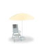 Umbrelă Rotundă Metalică Galbenă Φ1.8m