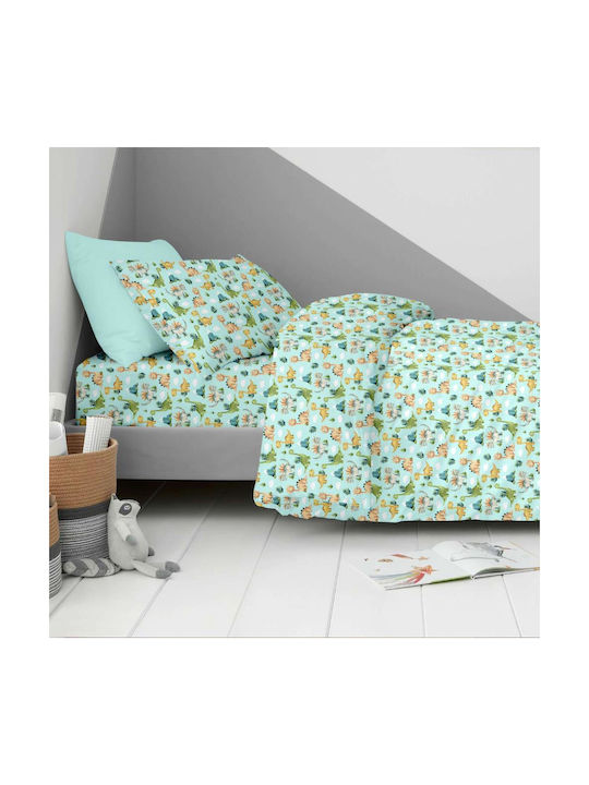 Astron Italy Kids Sheets Single Cotton Jurassic...