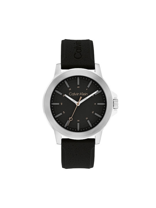 Calvin Klein Reset Men's Watch 42mm Battery with Black Rubber Strap