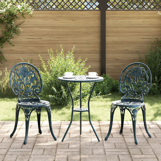 Garten- und Outdoor-Möbelsets für kleinen Raum 3 Stück Grün