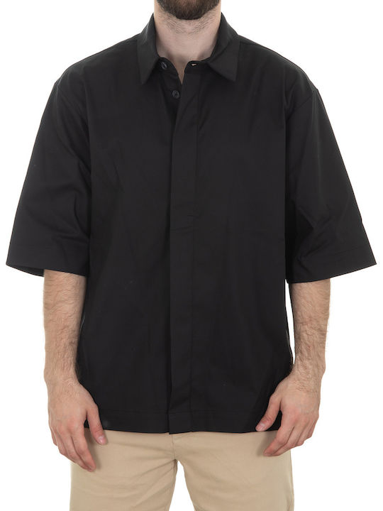 Kurzärmlig Hemd Black