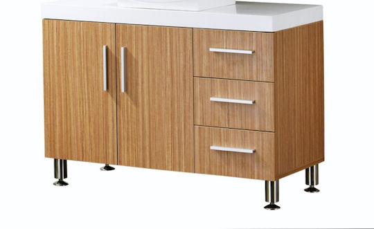 Gloria Countertop without Sink L100xW46xH73cm Brown