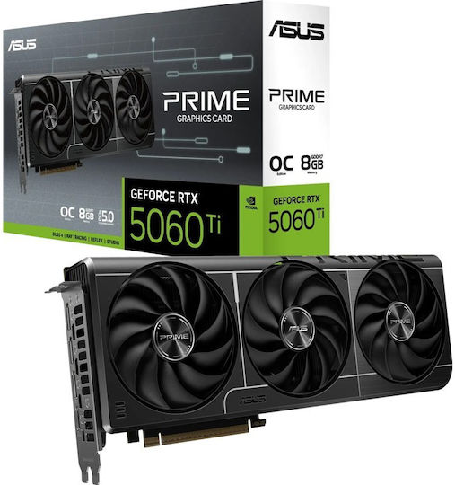 Asus GeForce RTX 5060 Ti 8GB GDDR7 Prime OC Edition Graphics