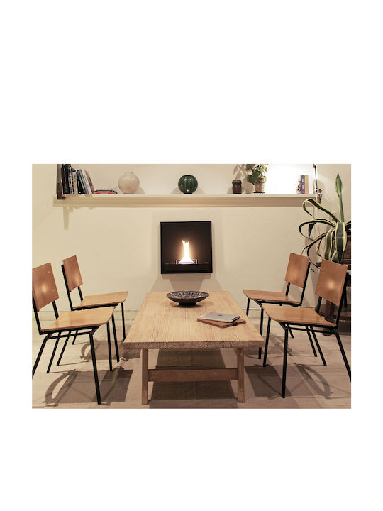 Tenderflame Firepit Black 57.5x23x57.5cm