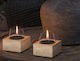 Tenderflame Desktop Bioethanol Fireplace Indoor Outdoor Beige 14x14cm