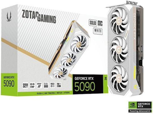 Zotac GeForce RTX 5090 32GB GDDR7 SOLID OC White Edition Κάρτα Γραφικών