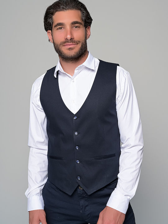Summer Breeze Men's Vest Slim Fit Blue