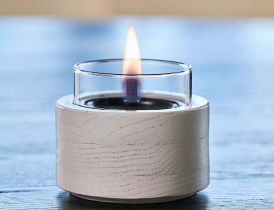Tenderflame Desktop Bioethanol Fireplace Indoor Outdoor White