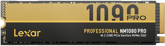 Lexar NM1090 Pro SSD 1TB τύπου M.2 με σύνδεση PCI Express 5.0 (PS5 Compatible) LNM109P001T-RNNNG