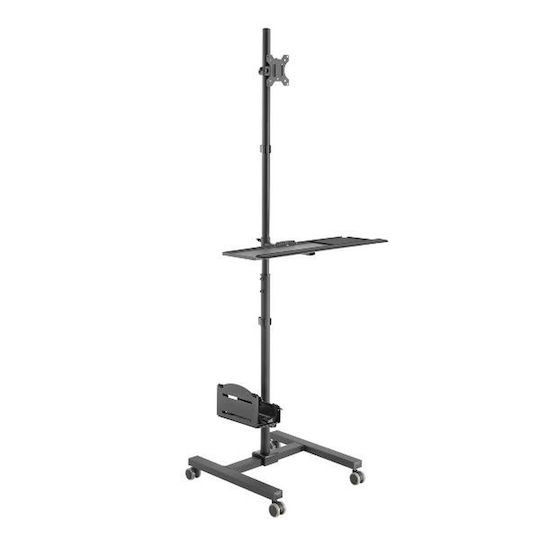Equip Βάση Δαπέδου Οθόνης έως 33" με Ροδάκια (650171)
