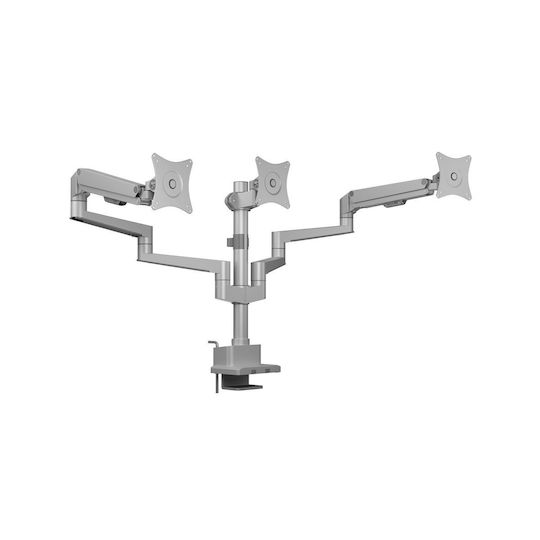 Icy Box Stand Desk Mounted for 3 Monitors up to 30" with Arm Silver (IB-MS525-T)