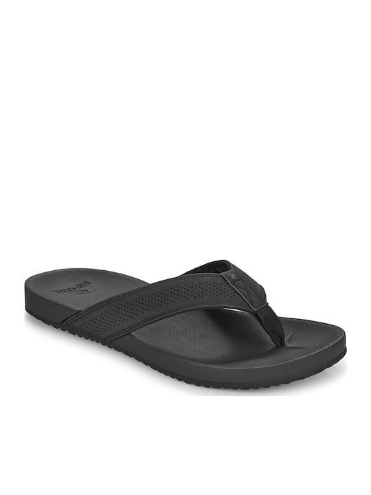 Open Toe Men's Flip Flops Black