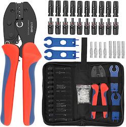 Onuvio Crimping Set Solar Panel Cables 2.5mm 4mm 6mm Crimping Tool 10 Mc4 Male-female Connectors 2 Sealing Keys Storage Bag