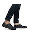 Leder Herren Freizeitschuhe Blau