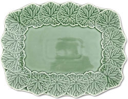&Klevering Serving Platter Rectangular Green 32.8x25.2cm