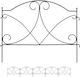 Pachet 6 Flori Decorative de Grădină din Metal pentru Bordură 43 X 55 X 1 Cm