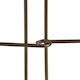 Set 4 Decorative Garden Panels Relaxdays Dimensions 28 x 38.5 x 1.5 cm Bronze
