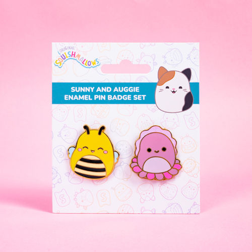 Squishmallows Anstecknadeln X 2 Sunny & Auggie Lebhaft