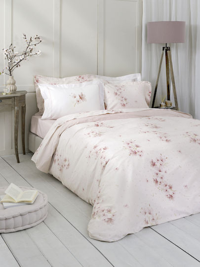 Nima Forget Σετ Σεντόνια King Size με Λάστιχο 180x200+32εκ. Ροζ (4τμχ)