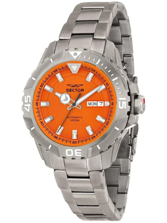 Sector Men's Automatic Watch with Silver Metal Bracelet