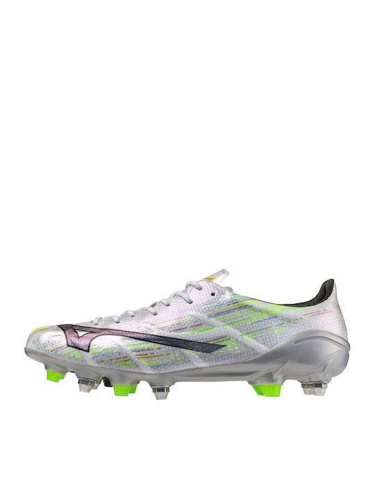 Mizuno Α Ii Japan Mix Ποδοσφαιρικά Παπούτσια με Τάπες Λευκά
