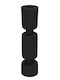 Kersten Candle Holder Metal in Black Color 6x6x22cm 1pcs