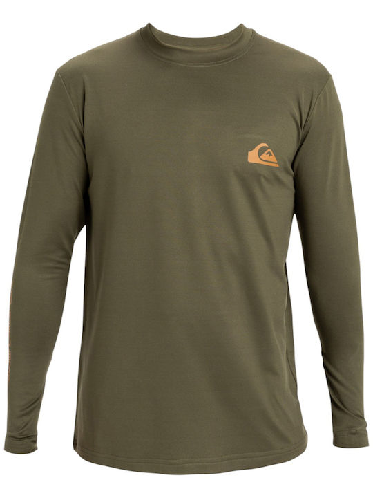 Quiksilver Everyday Surf Men's Long Sleeve Sun Protection Shirt Green