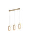 Eurolamp Ceiling Light Rose Gold LED with Warm White Light Rail 57x125x129cm