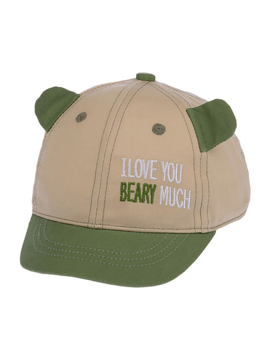 Kitti Kids' Hat Jockey Fabric Beige Y25010-02-2