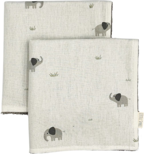 Little Space Schultertuch Burp Cloth 35x35cm 2 Stück