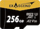 ExAscend microSDXC 256GB U3 V30 A2 UHS-I 175MB/s
