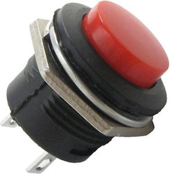 Push Button Μπουτον Κοκκινο Τύπου R13-507 Διάμετρος:16mm 250vac-3a Max Monostable Κάνει Επαφή Όση Ώρα Πατιέται Push Button Μπουτον Κοκκινο Τύπου R13-507 Διάμετρος:16mm 250vac-3a Max Monostable Κάνει Επαφή Όση Ώρα Πατιέται