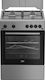Beko Gas Cooker 64lt W60cm. Inox