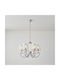 Eurolamp Πολυέλαιος 6xE14 Ασημί 144-47019