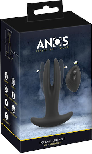 Anos Vibrator Anal cu Funcție Wireless Negru