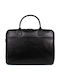 Leder Herrentasche Geldbörse Schwarz