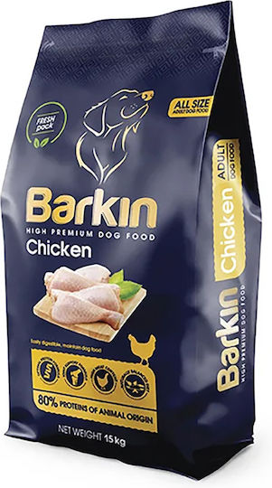 Barkin 2kg Ξηρά Τροφή για Ενήλικους Σκύλους με Κοτόπουλο