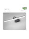 Lamp Wall with Integrated LED Black