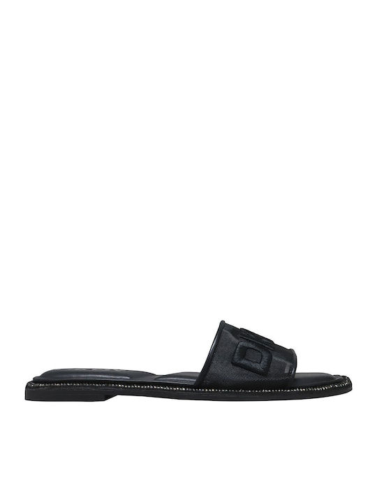 DKNY Women's Flat Sandals in Black Color