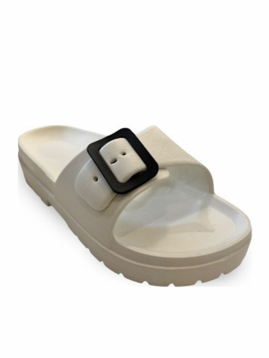 Women's Flat Sandals Anatomic in White Color