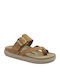 Anatomische Ledersandalen Vesna in Tabakfarbe