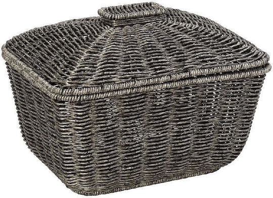Espiel Decorative Basket Wicker Gray 30x22x23cm